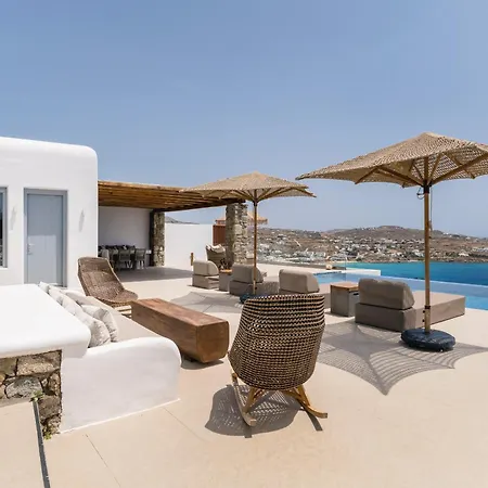 Paoli - Private Pool, Sea View&jacuzzi Villa Mykonos Town