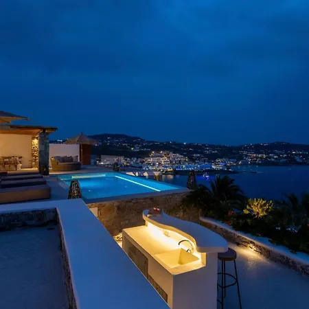Villa Paoli - Private Pool, Sea View&jacuzzi Mykonos Town
