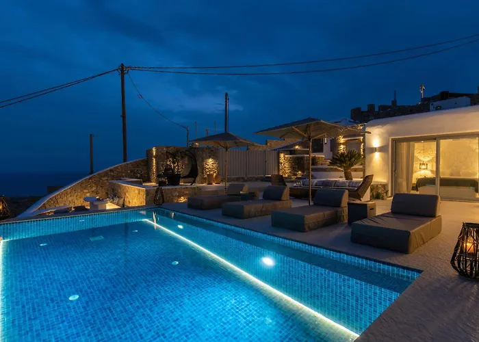 Paoli - Private Pool, Sea View & Jacuzzi Mykonos Town