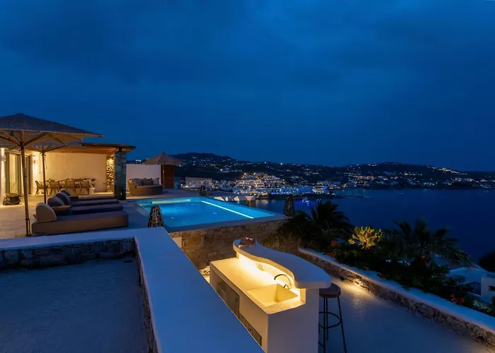 Villa Paoli - Private Pool, Sea View & Jacuzzi Mykonos Town